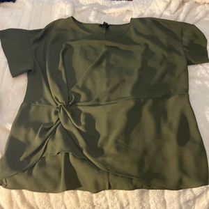 Olive green top